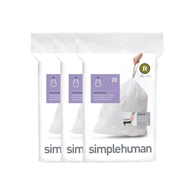 SIMPLEHUMAN BIN BAG LINER R (10L) 20PCS