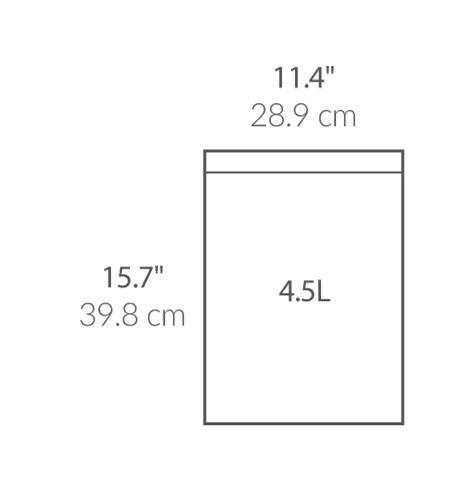 SIMPLEHUMAN ΤΣΑΝΤΑ ΚΑΔΟΥ A (4.5Λ) 30ΤΕΜ