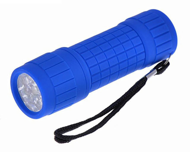 FAROS 9 LED RUBBER FLASHLIGHT