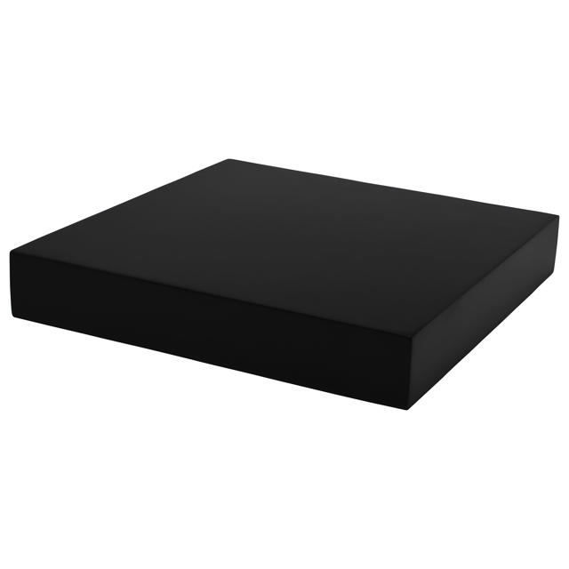 WALL FLOATING SHELF 23.5CM XL4 PVC BLACK