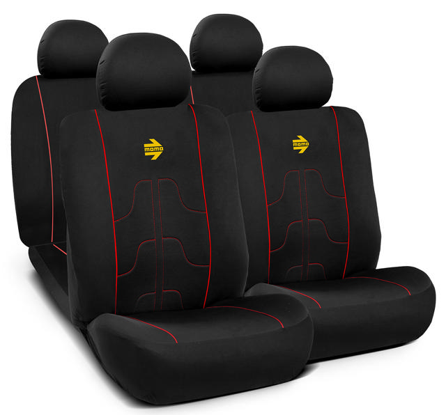 MOMO SEAT COVER BLACK/ RED