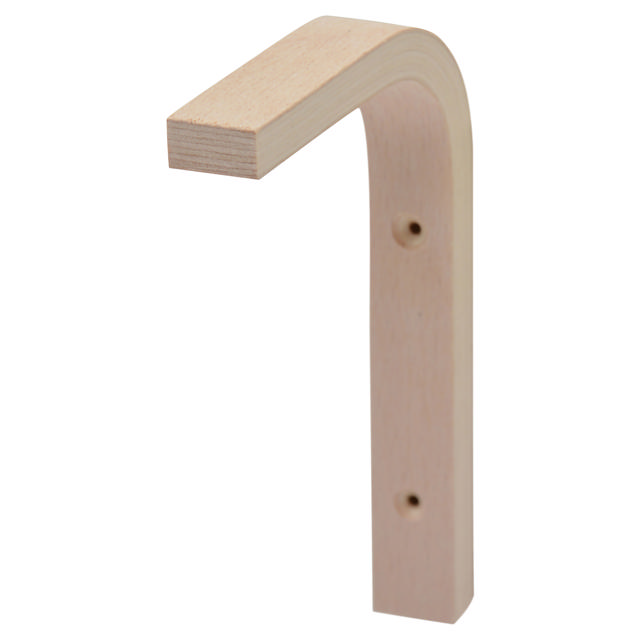 WALL SHELF BRACKET BEECH 2X15X10CM