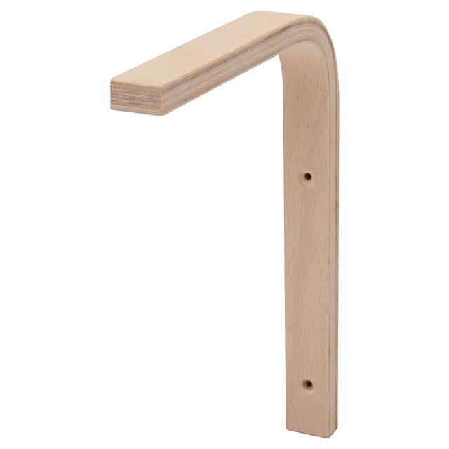 WALL SHELF BRACKET BEECH 2X15X20CM