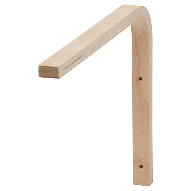 WALL SHELF BRACKET BEECH 2X20X25CM