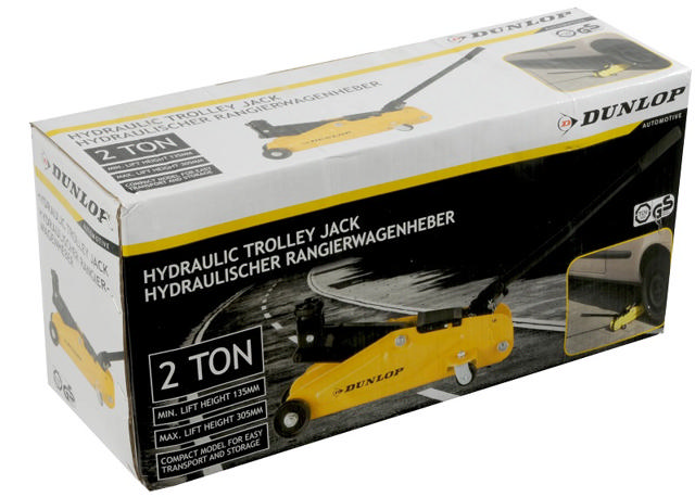 DUNLOP HYDRAULIC TROLLEY JACK 2000KG 