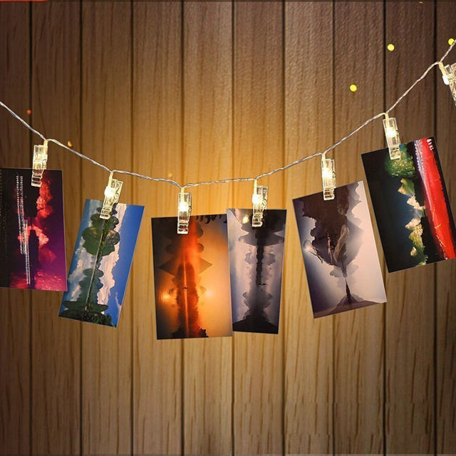 LIGHT STRING 16 CLIPS 180CM