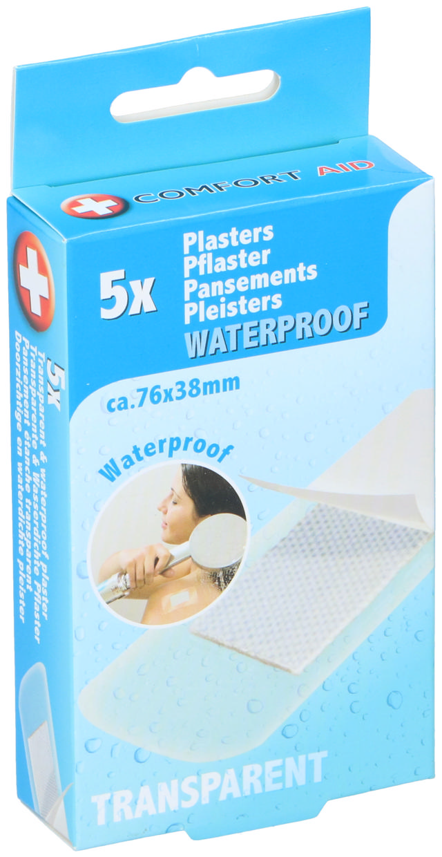 COMFORT AID PLASTER 7.6X3.8CM 5PCS