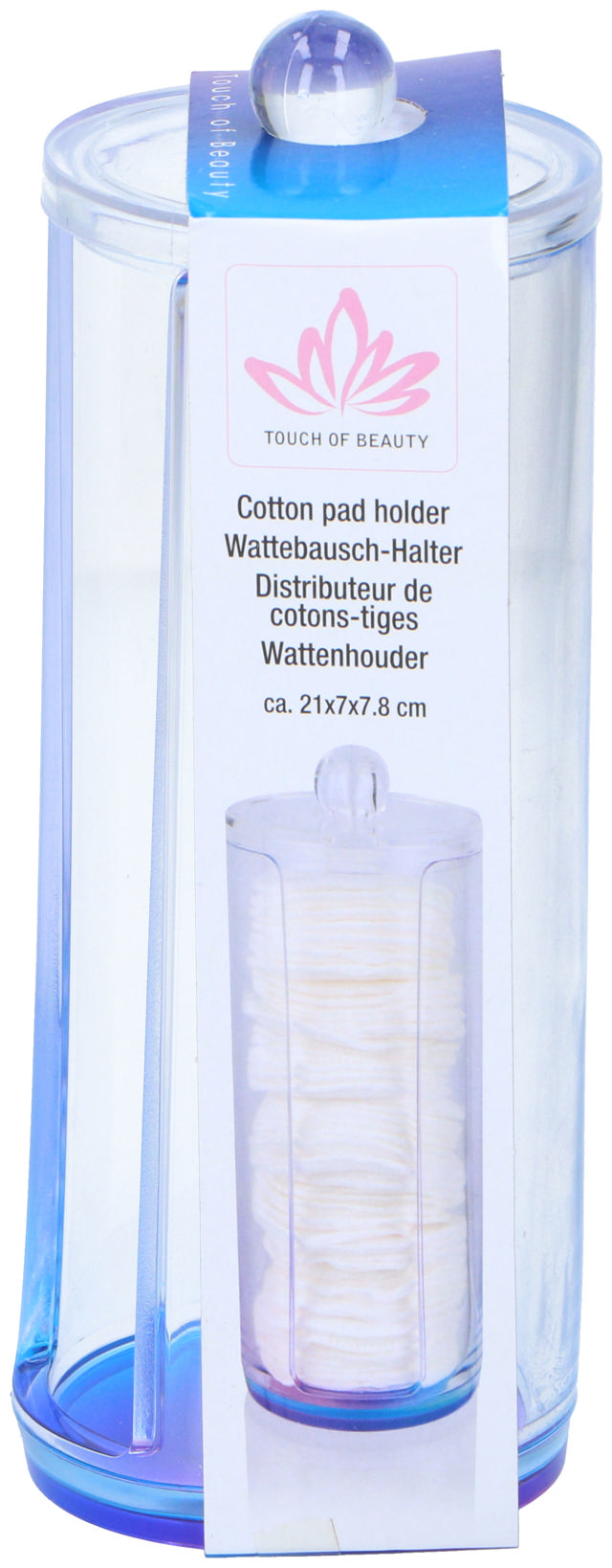 TOUCH OF BEAUTY COTTON PADS HOLDER