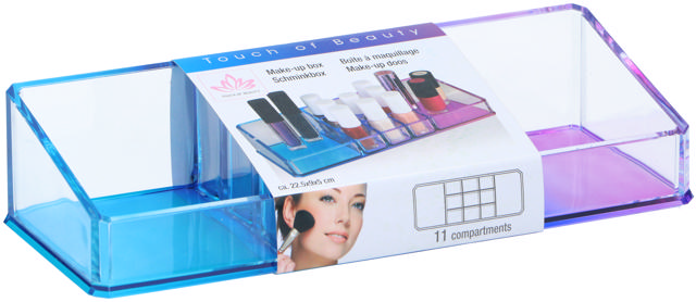 TOUCH OF BEAUTY MAKE-UP BOX 11 SECTIONS