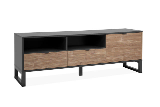 SUMATRA TV STAND 160X56X40CM ANTHRACITE/ BAMBOO