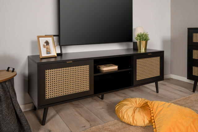 VIENNA TV STAND 150X52X40CM BLACK