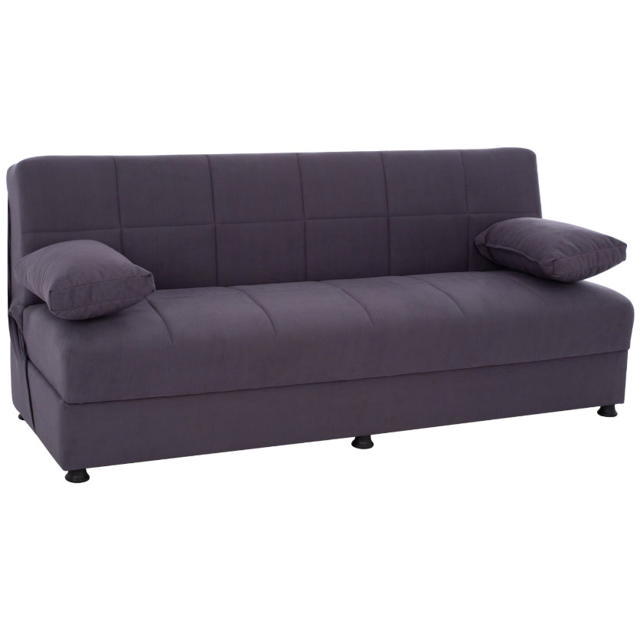 EGE HM3067.03 SOFA BED 3 SEATS VELVET GREY 192X74X82CM