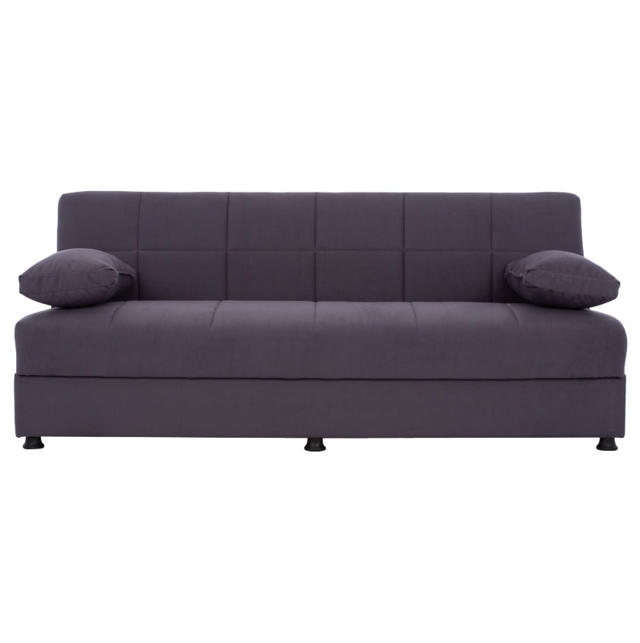 EGE HM3067.03 SOFA BED 3 SEATS VELVET GREY 192X74X82CM