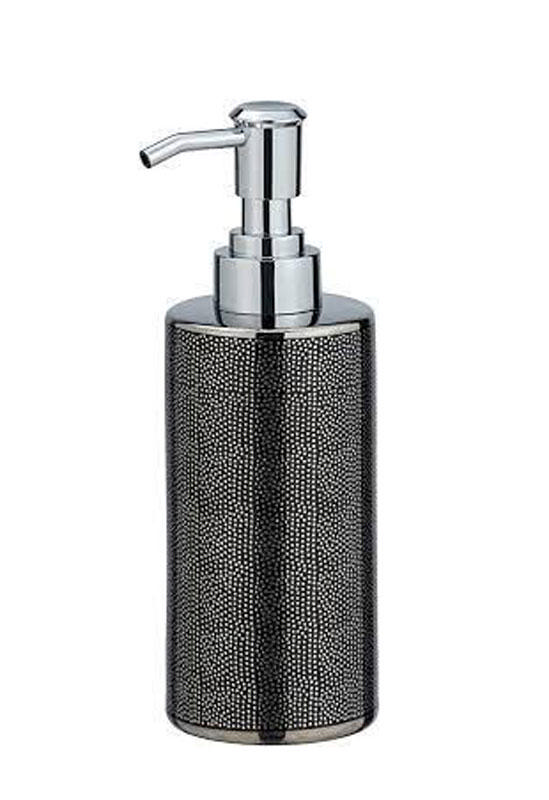 WENKO NURIA SOAP DISPENSER SILVER/BLACK