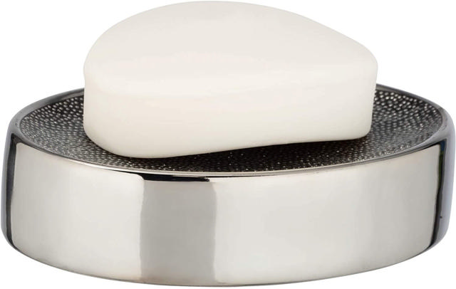 WENKO NURIA SOAP DISH SILVER/BLACK