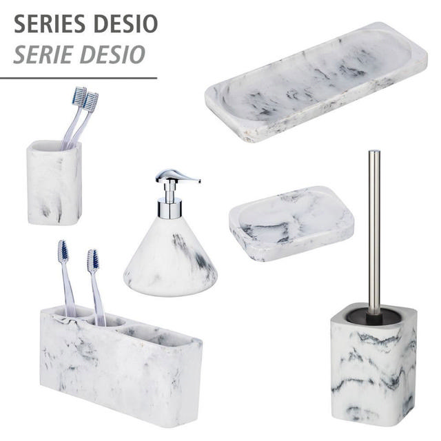 WENKO DESIO SOAP DISPENSER MARBLE LOOK