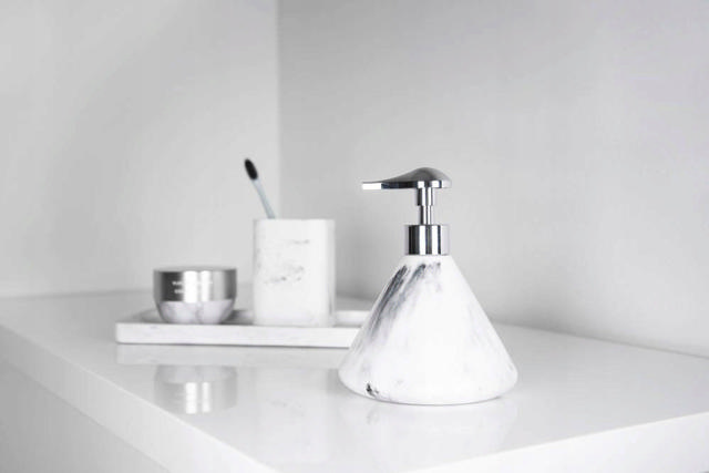 WENKO DESIO SOAP DISPENSER MARBLE LOOK