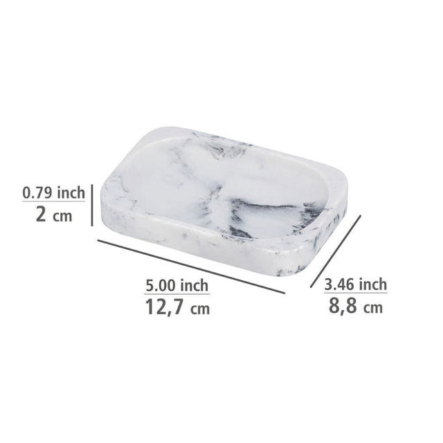 WENKO DESIO SOAP DISH MARBLE LOOK