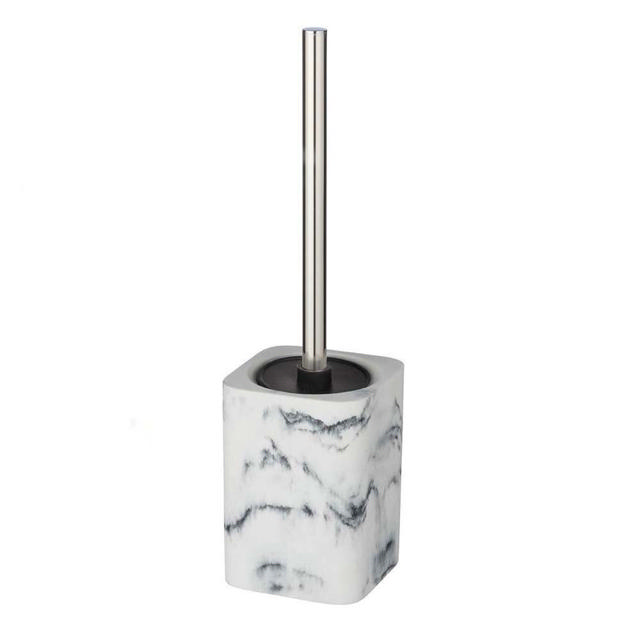 WENKO DESIO TOILET BRUSH WITH COVER MARBLE LOOK