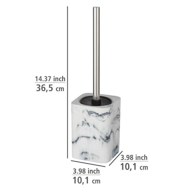 WENKO DESIO TOILET BRUSH WITH COVER MARBLE LOOK