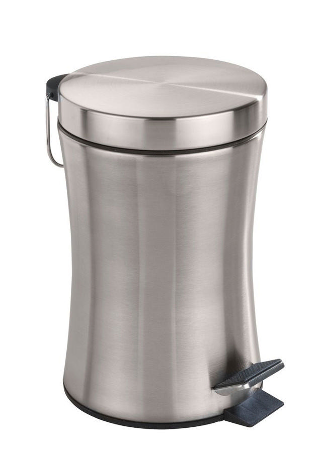 WENKO PIENO PEDAL BIN 3L STAINLESS STEEL