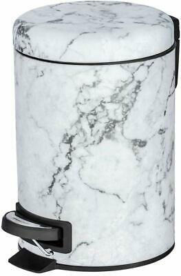 WENKO PEDAL BIN ONYX 3L STEEL MARBLE