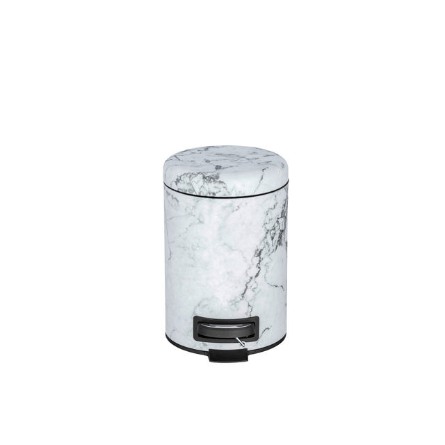 WENKO PEDAL BIN ONYX 3L STEEL MARBLE