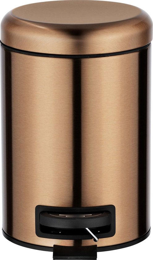 WENKO PEDAL BIN LEMAN 3L METALLIC COPPER