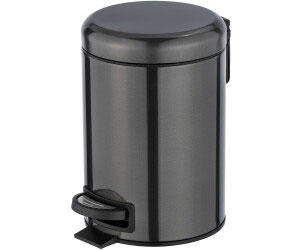 WENKO PEDAL BIN LEMAN 3L METALLIC BLACK