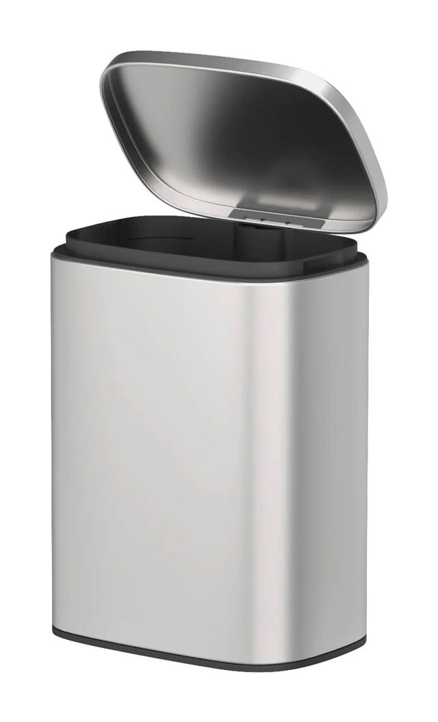 WENKO SARE WALL MOUNTED BIN 5L MATT STEEL