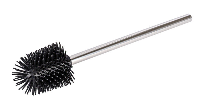 WENKO SILICONE REPLACEMENT BRUSH STAINLESS STEEL HANDLE BLACK