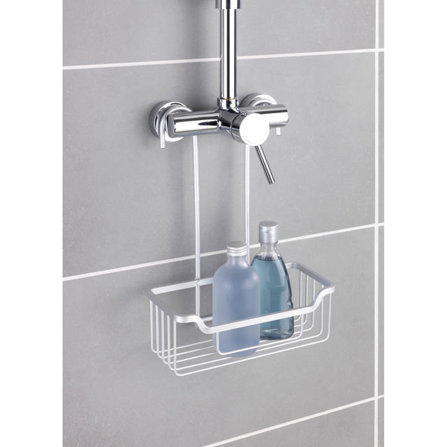 WENKO ALUMINIUM THERMOSTAT SHOWER CADDY MILO