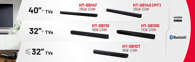 SHARP HTSB140(MT) ΗΧΕΙΟ 2.0 SLIM SOUND BAR 150W