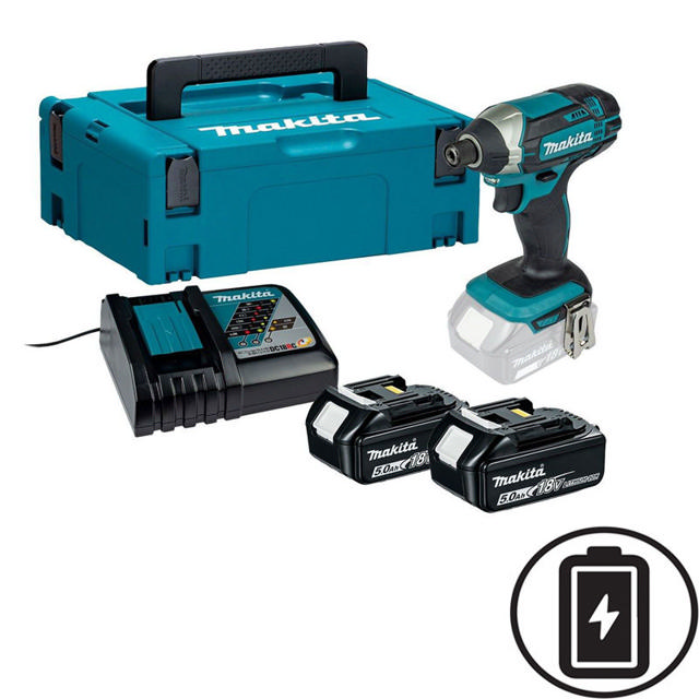 MAKITA DTD152RTJ IMPACT DRILL 18V 2 BATTERIES 5AH 6.35MM (1/4'')