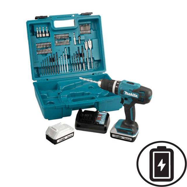 MAKITA HP488DAEX ΚΡΟΥΣΤΙΚΟ ΤΡΑΠΑΝΟ ΜΠΑΤΑΡΙΑΣ G-SERIES 18V (ΣΥΜΠΕΡΙΛΑΜΒΑΝΕΙ ΣΕΤ ΜΕ 74 ΜΥΤΕΣ)