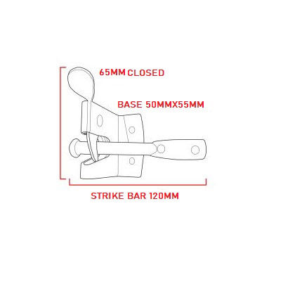 MEDIUM AUTOGATE LATCH GALVANISED