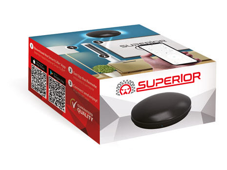 SUPERIOR SUPITBOO1 UNIVERSAL SMART WIRELESS REMOTE CONTROL IR