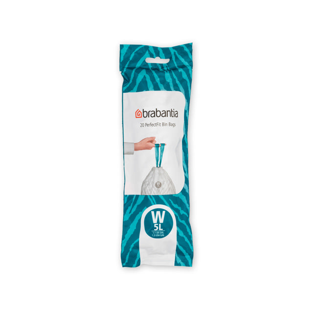 BRABANTIA PERFECTFIT BIN BAGS CODE W SIZE 5L 20PCS