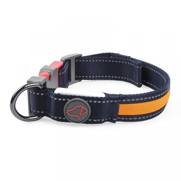 FLASH & GO RECHARGEABLE NIGHT DOG COLLAR-SMALL