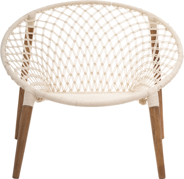 HESPERIDE RAINA OUTDOOR ARMCHAIR  90X90X85CM - WHITE