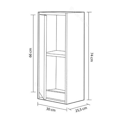 FORES DAKOTA COLUMN 74X30X26CM WOODEN