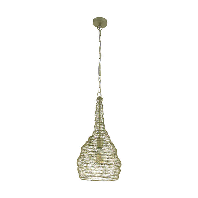 EGLO 'COLTEN' 1xE27 (MAX.60W) PENDANT LIGHT CHAMPAGNE COLORED Ø330xH1100MM