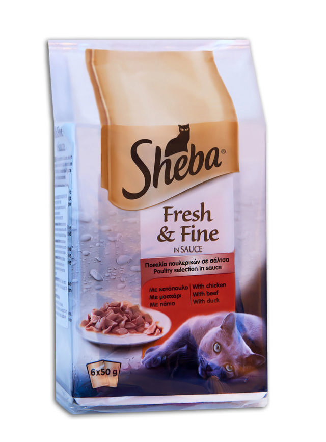 SHEBA FRESH & FINE ΠΟΙΚΙΛΙΑ ΠΟΥΛΕΡΙΚΩΝ ΤΡΟΦΗ ΓΑΤΑΣ