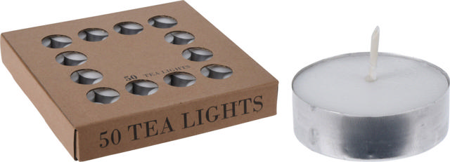 TEALIGHTS 12 GRAM 50PCS