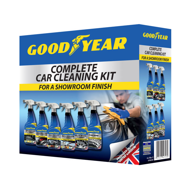 GOODYEAR COMPLETE CAR CLEANING KIT 6PCS