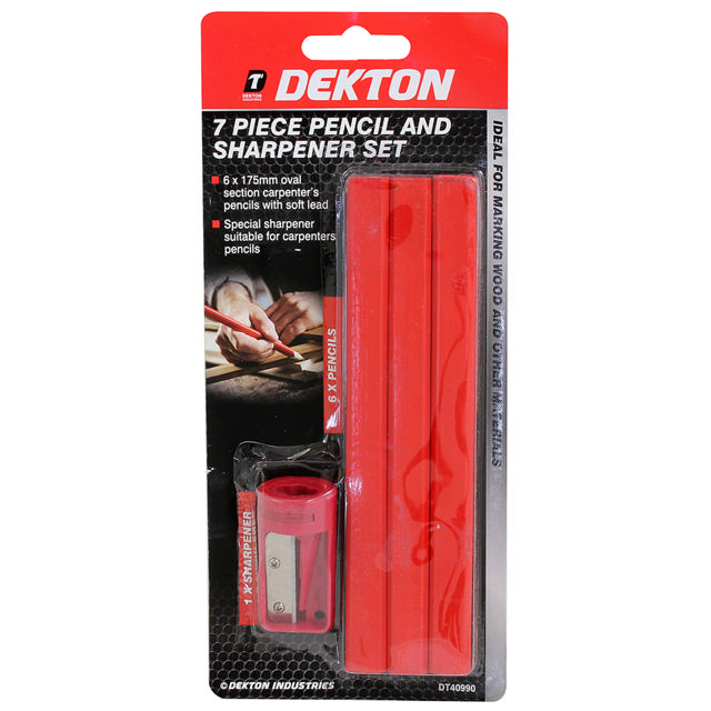 DEKTON DT40990 7PCS PENCIL & SHARPENER