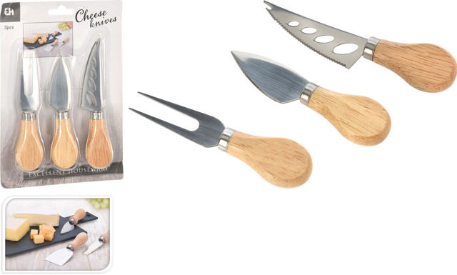 CHEESE KNIVES SET OF 3PCS