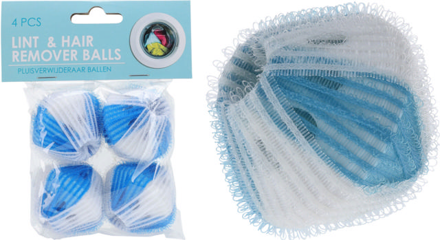 LINT & HAIR REMOVER BALLS SET 4PCS