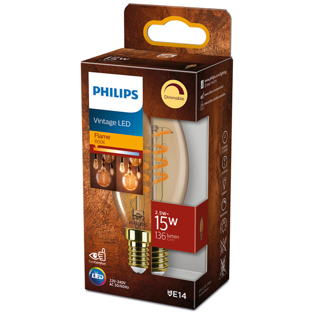 PHILIPS LED CLASSIC 15W B35 E14