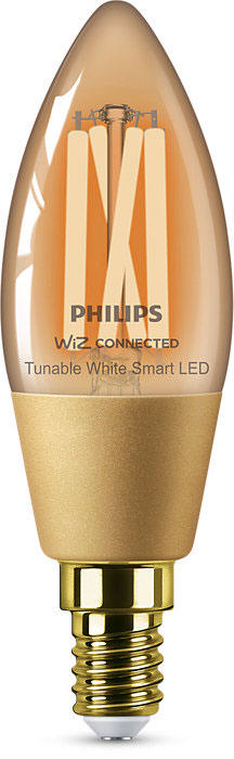 WIZ ΛΑΜΠΤΗΡΑΣ SMART LED - ΕΦΑΡΜΟΓΗ WiZ  25W C35 E14 920-50 AMB